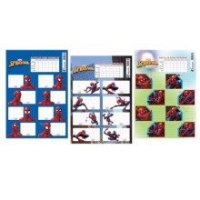 Keskin Color Spiderman 3'lü Ders Programlı Etiket