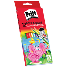 Pritt Kuru Boya Karton Kutu Tam Boy 12 Renk