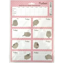 Keskin Color Pusheen 3'lü Ders Programlı Etiket