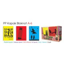 Not Defteri A6 Plastik Kapak Kareli  24'lü Paket