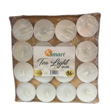 Tealight Mum Beyaz Yuvarlak 16'lı Paket