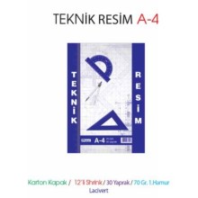 Teknik Resim Defteri A4 12'li