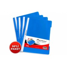Acrox Telli Dosya Mavi 50'Li