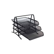 Evrak Rafı Metal Siyah 3'lü 