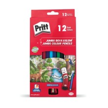Pritt Kuru Boya Karton Kutu Jumbo Üçgen 12 Renk