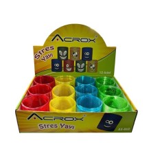 Acrox Büyük Boy Emoji'li Stres Yayı 12 li