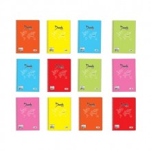 A4 Defter Spiralli PP Kapak 72 Yp Kareli  12'li