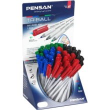 Pensan Triball Tükenmez  Kalem Renkli 60lı Stand