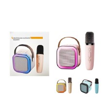 Bluetooth Sd,Usb Girişli Rgb Işıklı Speaker Karaoke Mikrofonlu 