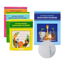 Güzel Yazı Defteri 17x24 Standart Dik Çizgili Nokta Yayınları 24'lü