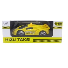 Uzaktan Kumandalı 2 Fonksiyonlu Sarı Taksi Araba