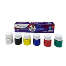 Acrox Akrilik Boya 6 Renk x 15ml