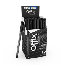 Silka Linc Offix Siyah Tükenmez Kalem 50'li Paket 