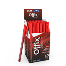Silka Linc Offix Kırmızı  Tükenmez Kalem 50'li Paket 