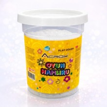 Acrox Tekli Oyun Hamuru Beyaz 110 gr.