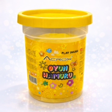 Acrox Tekli Oyun Hamuru Sarı 110 gr.
