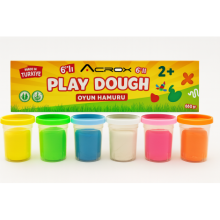 Acrox Neon Oyun Hamuru 6 Renk 660 gr.