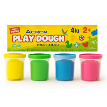 Acrox Neon Oyun Hamuru 4 Renk 440 gr.