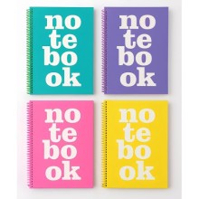 Sert Kapak Spiralli Defter 17x24 Kareli