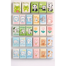 Miini Karakterli Mini Cep Mendil Seti Renkli Desenli Yumuşak Kağıt Mendil  9'lu Paket