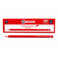 Mikro Gold Kırmızı Kalem 6 paket 72 adet