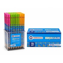 Mikro Gold Desenli Kurşun Kalem 72'li Paket  ( Mavi )