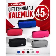 Nk Logolu  Çİft Fermuarlı Kalemlik 12'li Paket