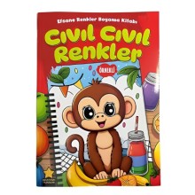 Cıvıl Cıvıl Renkler Boyama Kitabı 48 Syf