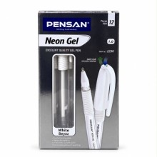 Pensan Neon jel kalem beyaz 1 mm 12'li