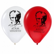 Atatürk Baskılı Balon 100'Lü