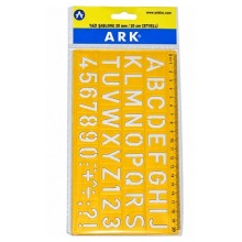 Ark Yazı Şablonu Cetvelli 20 Cm 24'lü Paket